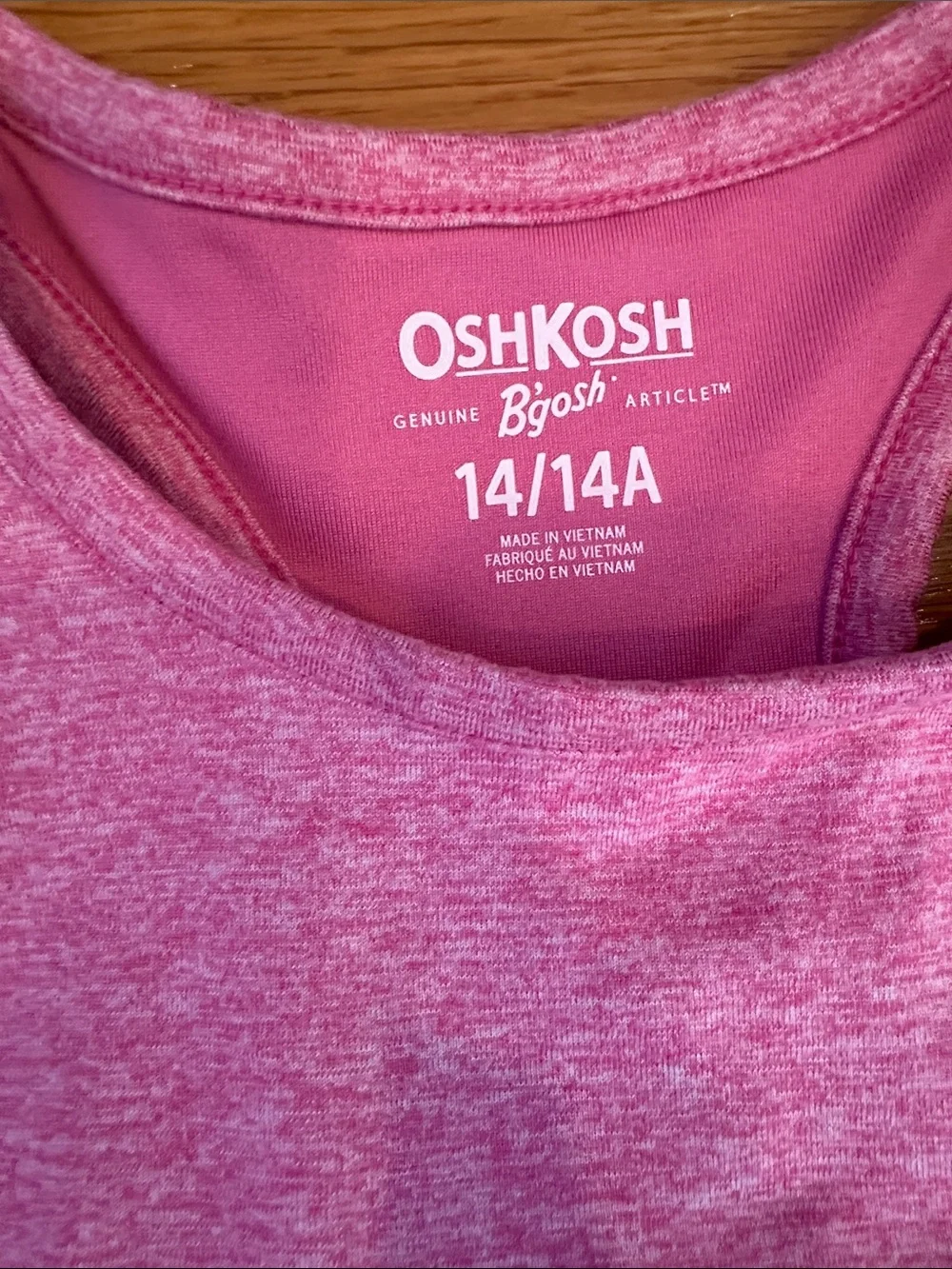 OshKosh Pink Girls Active Tank & Legging Set, NWOT, top 14, bottoms 12